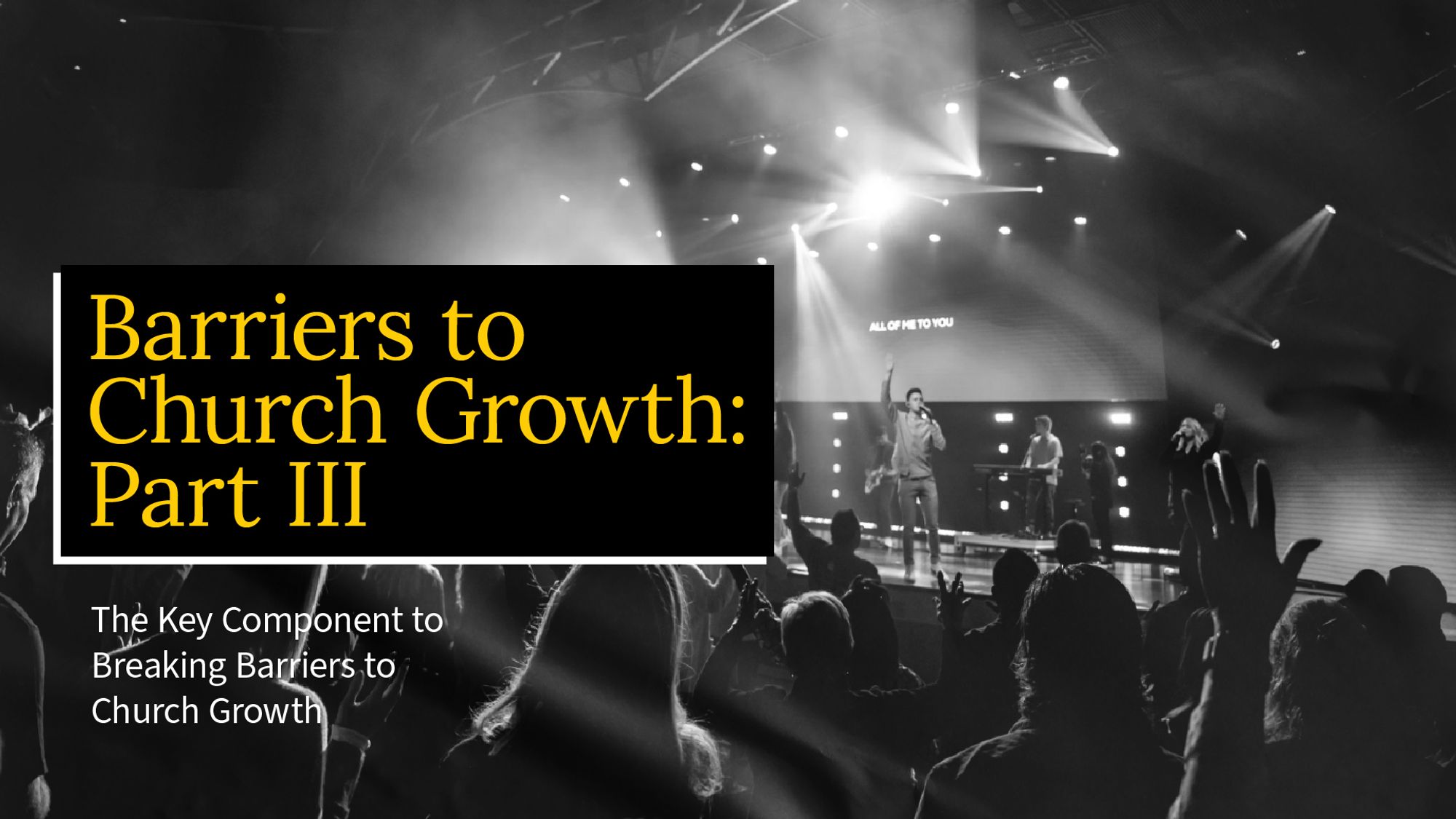 Barriers to Church Growth